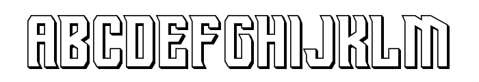 Drive Corps 3D Font LOWERCASE