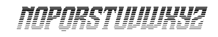 Drive Corps Scanlines Italic Font UPPERCASE