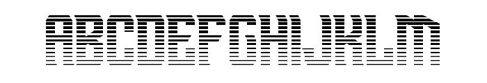 Drive Corps Scanlines Font LOWERCASE