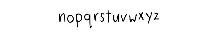 Drm Handwritten Thin Regular Font LOWERCASE