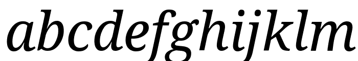 Droid Serif Italic Font LOWERCASE