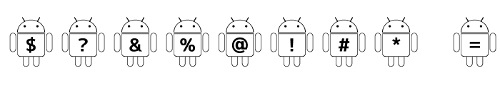 Droid_Robot Font OTHER CHARS
