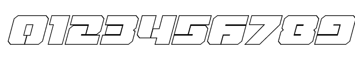 Drone Tracker Thin Outline Italic Font OTHER CHARS