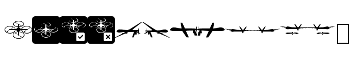 DroneAttack-Regular Font LOWERCASE