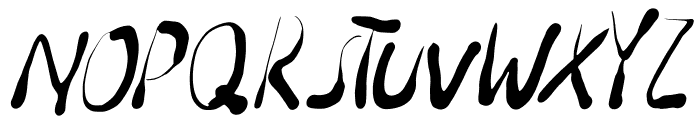 Droph-italic Font UPPERCASE