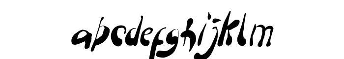 Droph-italic Font LOWERCASE