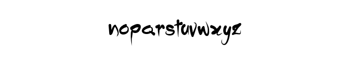 Dropping Font LOWERCASE