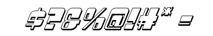 Drosselmeyer 3D Italic Font OTHER CHARS