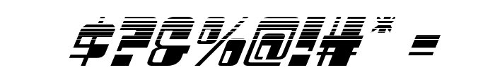 Drosselmeyer Halftone Italic Font OTHER CHARS