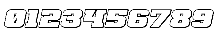 Drover 3D Italic Font OTHER CHARS