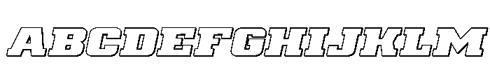 Drover 3D Italic FONT