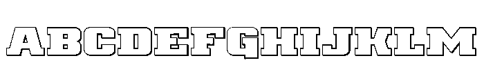 Drover 3D Font UPPERCASE