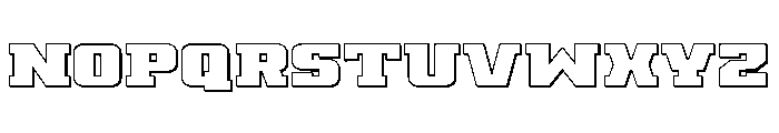 Drover 3D Font UPPERCASE