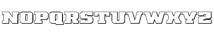 Drover 3D Font LOWERCASE