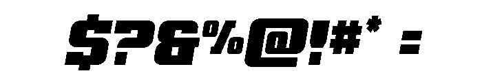 Drover Condensed Italic Font OTHER CHARS