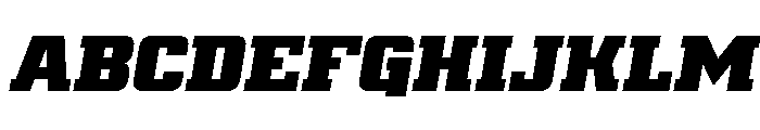 Drover Condensed Italic Font UPPERCASE