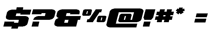 Drover Expanded Italic Font OTHER CHARS