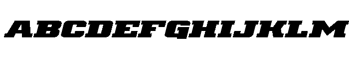 Drover Expanded Italic Font UPPERCASE
