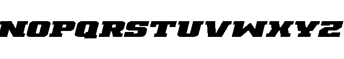 Drover Expanded Italic Font UPPERCASE