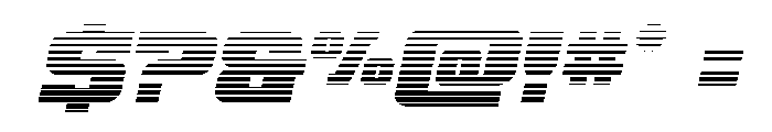Drover Gradient Italic Font OTHER CHARS