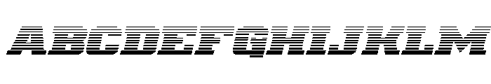 Drover Gradient Italic Font UPPERCASE