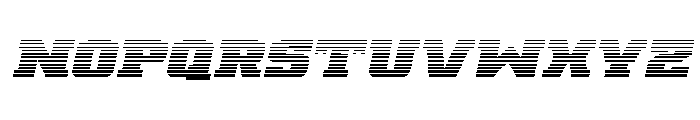 Drover Gradient Italic Font UPPERCASE