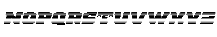 Drover Gradient Italic Font LOWERCASE