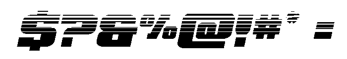 Drover Halftone Italic Font OTHER CHARS