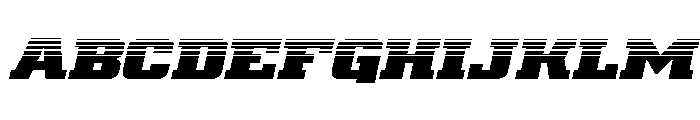 Drover Halftone Italic Font UPPERCASE