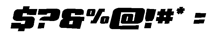 Drover Rough Italic Font OTHER CHARS