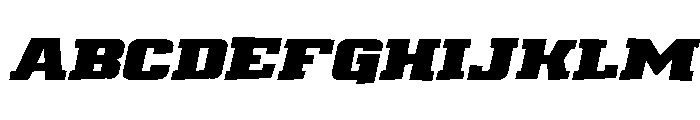 Drover Rough Italic Font UPPERCASE