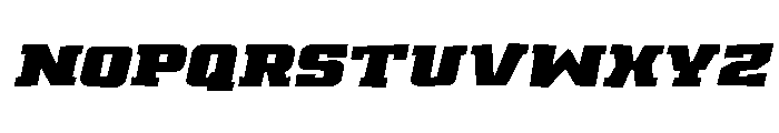 Drover Rough Italic Font UPPERCASE