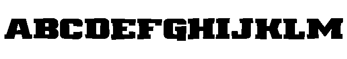 Drover Rough Font UPPERCASE