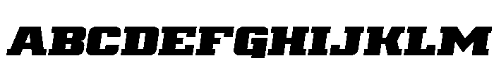 Drover Semi-Italic Font UPPERCASE