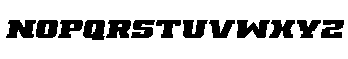 Drover Semi-Italic Font UPPERCASE
