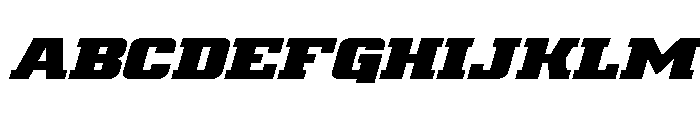 Drover Super-Italic Font UPPERCASE