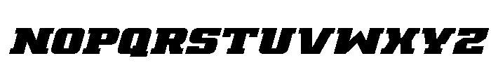 Drover Super-Italic Font UPPERCASE