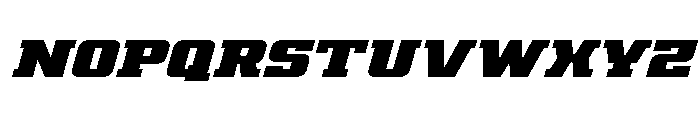 Drover Super-Italic Font LOWERCASE