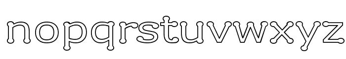 Drummon Outline Font LOWERCASE