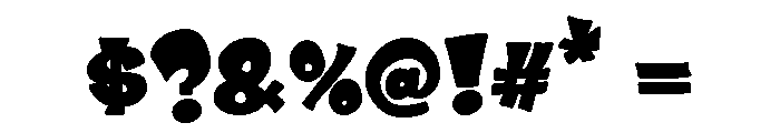 Drunk Clown Font OTHER CHARS
