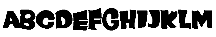 Drunk Clown Font UPPERCASE