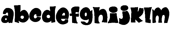 Drunk Clown Font LOWERCASE