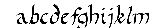 Drunken Calligrapher Font LOWERCASE