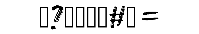 Dry Maker XXS Font OTHER CHARS