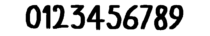 Drybrush Font OTHER CHARS