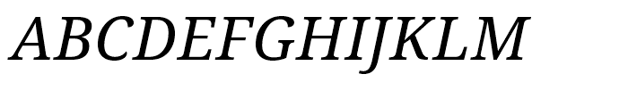 Droid Serif WGL Italic Font UPPERCASE
