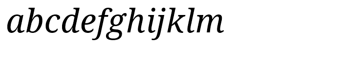 Droid Serif WGL Italic Font LOWERCASE