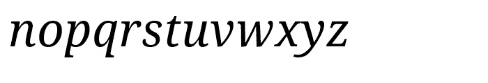 Droid Serif WGL Italic Font LOWERCASE