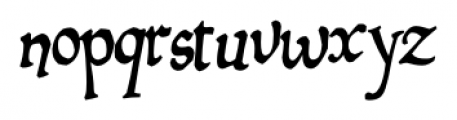 Draculon Regular Font LOWERCASE