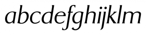 Dragon Serial Light Italic Font LOWERCASE